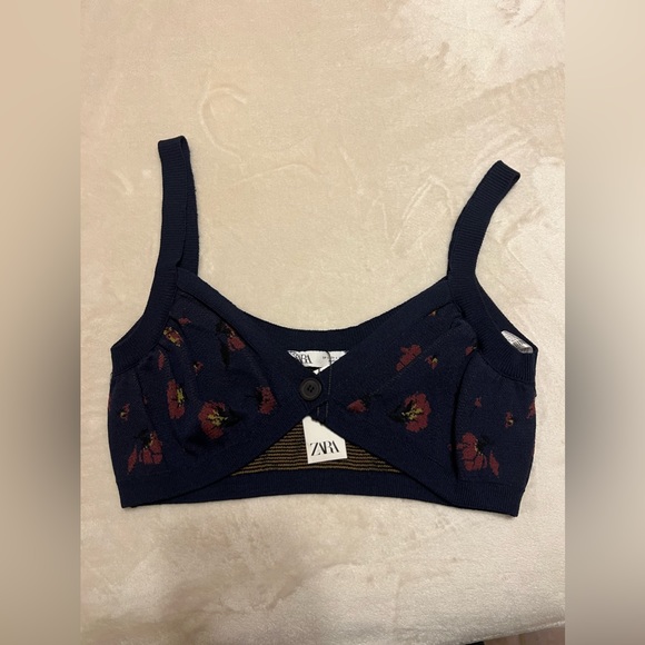 NWT Zara Crop Cardigan & Bralette - Picture 7 of 7